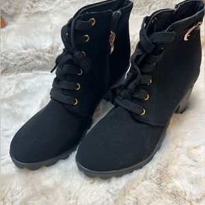 SHEIN ankle boots!! 3” heel with rubber soles!